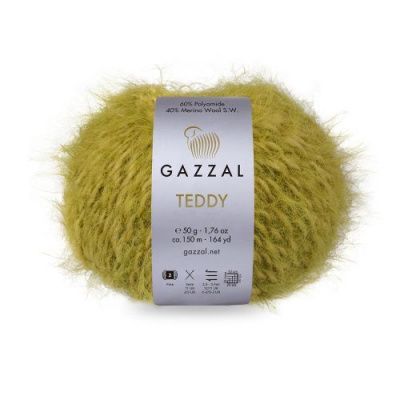 Пряжа Gazzal Teddy (6556); Состав: 40% Супервош мериносовая шерсть, 60% ПА; 50 г / 150 м