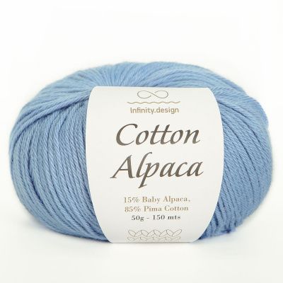 Infinity Cotton Alpaca ( 5834 LIGHT JEANS)  85% хлопок, 15 % беби альпака 50гр/150 м