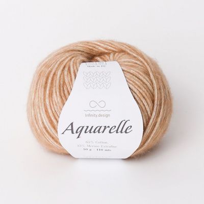 Infinity Aquarelle ( 3021 LIGHT BEIGE) 65% хлопок, 35% мериносовая шерсть 50 гр/110 м